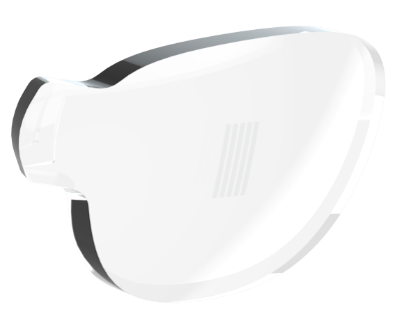 Smart lens with prescription and augmentation made by tooz